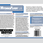 hydroflashla packaging opened
